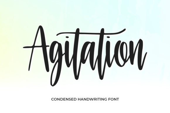 Agitation: A Fresh Handwritten Font for Creative Branding