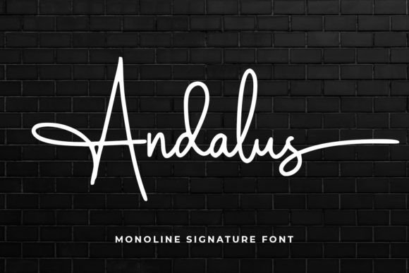 Andalus: A Monoline Signature Font for Branding