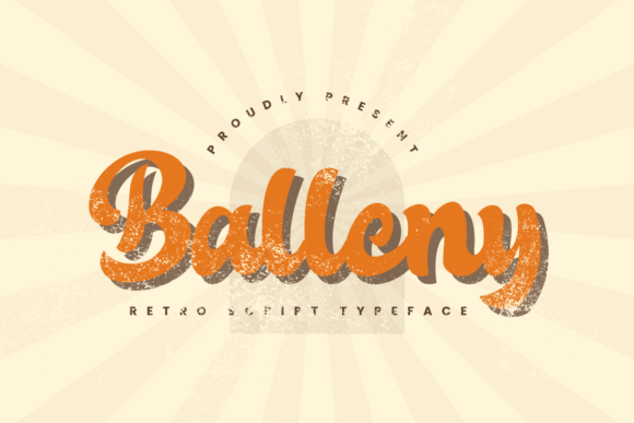 Balleny: A Retro-Style Script Font for Crafters