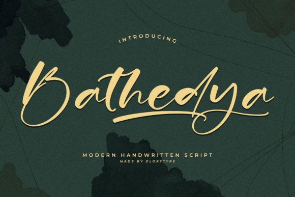 Bathedya: Elevate Your Brand with This Elegant Script Font