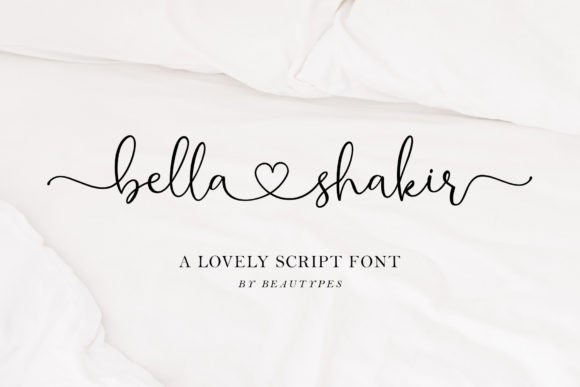 Bella Shakir: A Chic Handwritten Font for Web Design