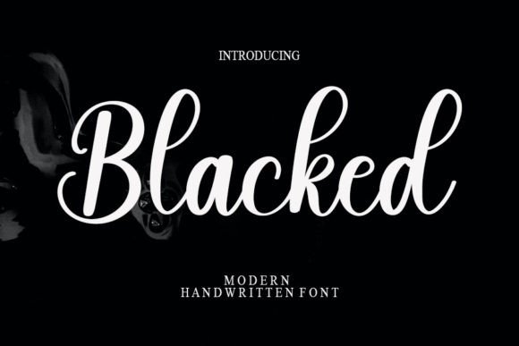 Blacked: A Versatile Script Font for Crafters and Designers
