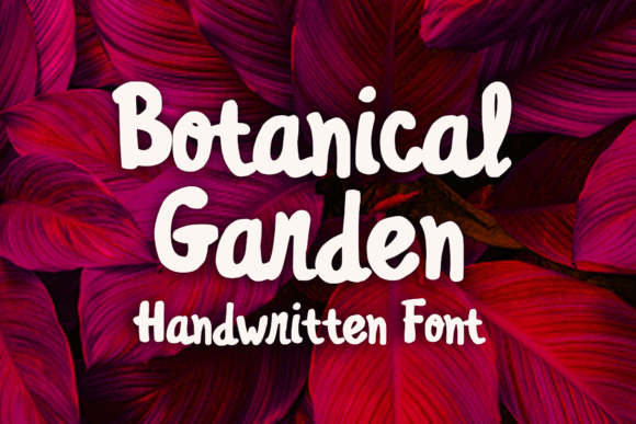 Botanical Garden: A Playful Script Font for Web Design