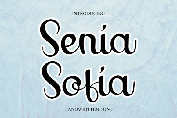 Bring Elegance to Your Handmade Creations with Senia Sofia Font