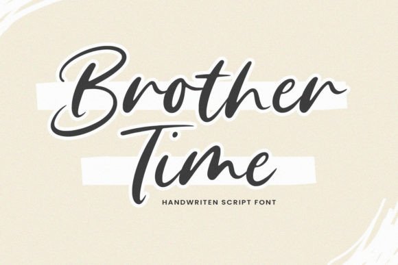 Brother Time: A Flowing Handwritten Font for Elegant Branding