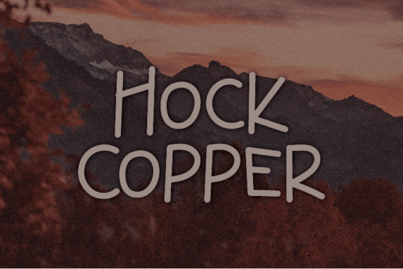 Discover Hock Copper: A Versatile Handwritten Font for Your Next Editorial Project