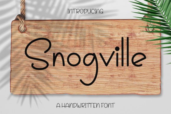 Discover Snogville: A Magical Handwritten Font for Web Design