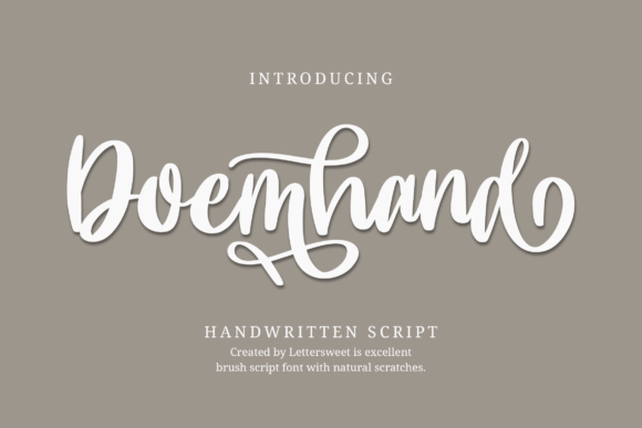 Doemhand: A Classy Handwritten Font for Elegant Branding
