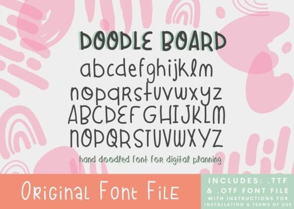 Doodle Board: A Chalkboard-Inspired Typeface for Digital Creators