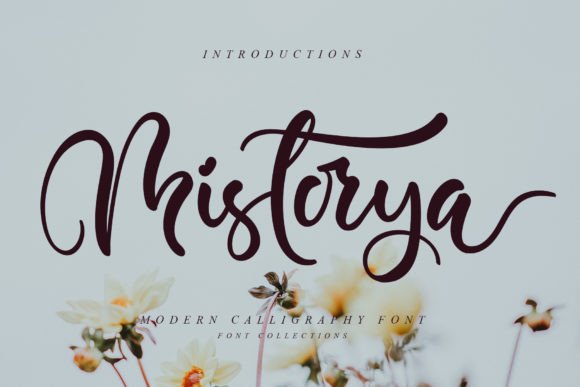 Elegant Mistorya Font for Web Design