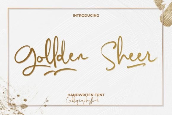 Elevate Your Craft with Gollden Sheer Font