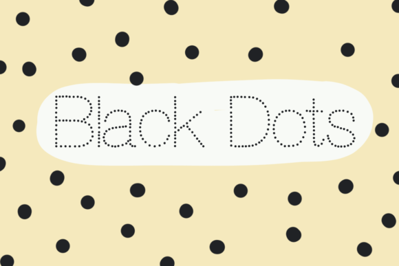 Enhance Your Brand with Black Dots Handwritten Font