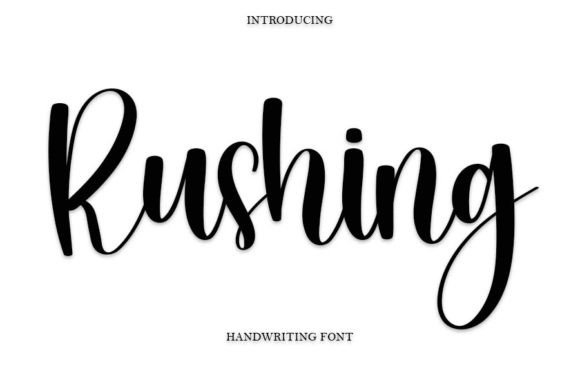 Exploring Rushing: A Delicate Handwritten Font for Branding
