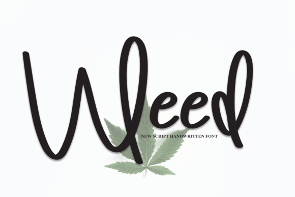 Exploring Weed: A Handwritten Font for Luxurious Branding