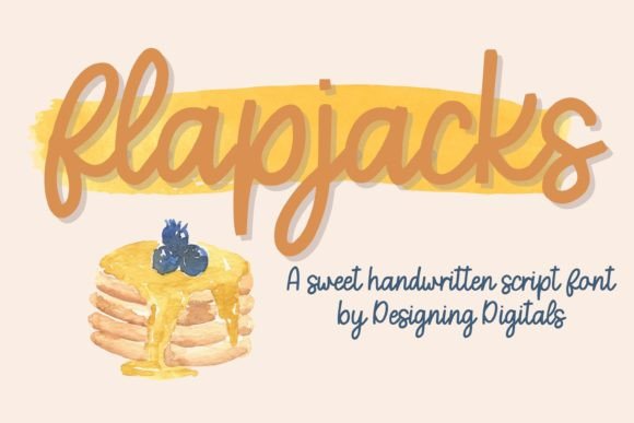 Flapjacks: A Sweet Handwritten Script Font for Creative Projects