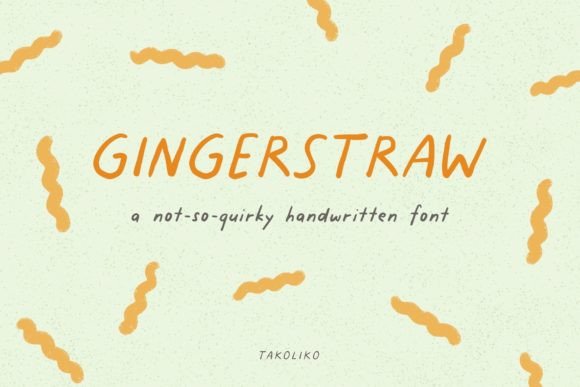 Gingerstraw: A Handwritten Font for Engaging Web Design