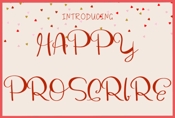Happy Proscrire: A Handwritten Script Font for Creative Branding