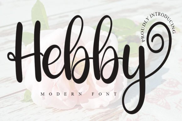 Hebby: A Flowing Handwritten Font for Elegant Branding