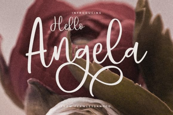 Hello Angela: A Font for Elegant Handmade Creations