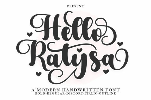 Hello Ratysa: A Handwritten Script Font for Makers