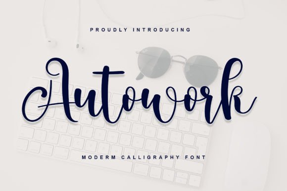 Introducing Autowork: A Luxurious Handwritten Font for Branding