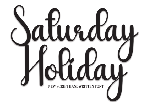 Introducing Saturday Holiday: A Versatile Handwritten Font