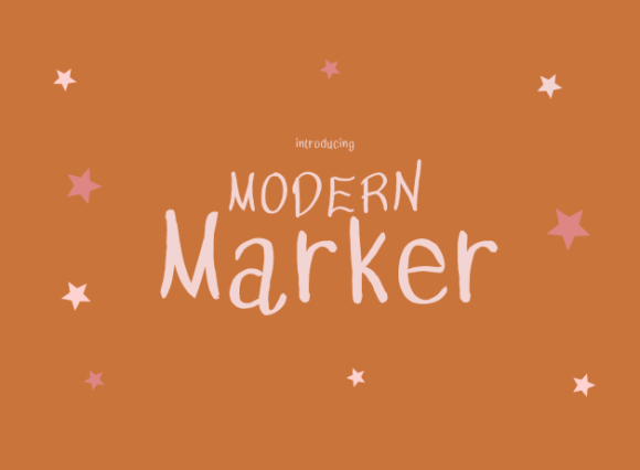 Modern Marker: A Quirky and Fun Handwritten Font