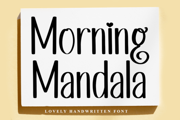 Morning Mandala: A Charming Handwritten Font for Web Design