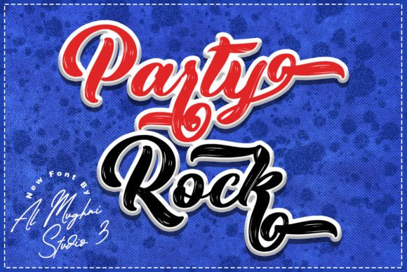 Party Rock: A Retro and Cool Handwritten Font for Editorial Design