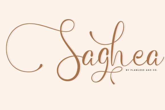 Saghea: A Script Amp Font for Elegant Branding