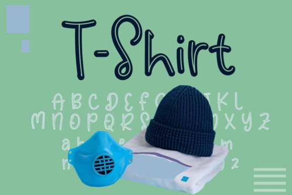 T-shirt: A Whimsical Font for Engaging Editorial Design