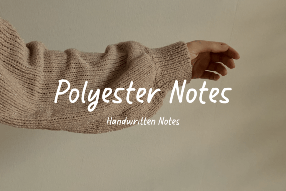 Transform Your Brand with Polyester Notes Font