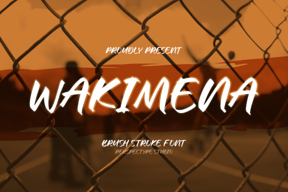 Wakimena: A Brush Stroke Font for Creative Web Design